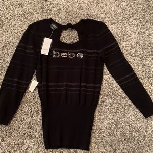NEW Black BEBE blouse